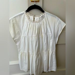 Crosby by Mollie Burch -white cotton top